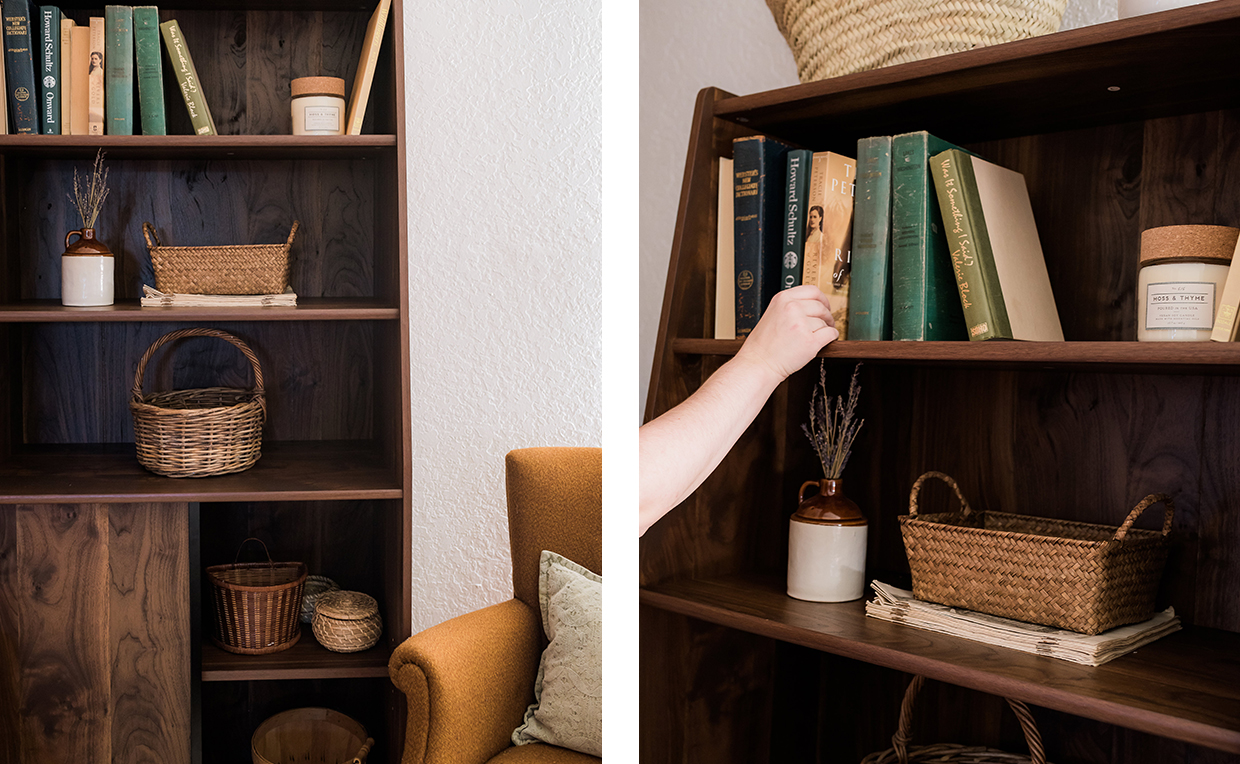 Midcentury Modern bookcase storage