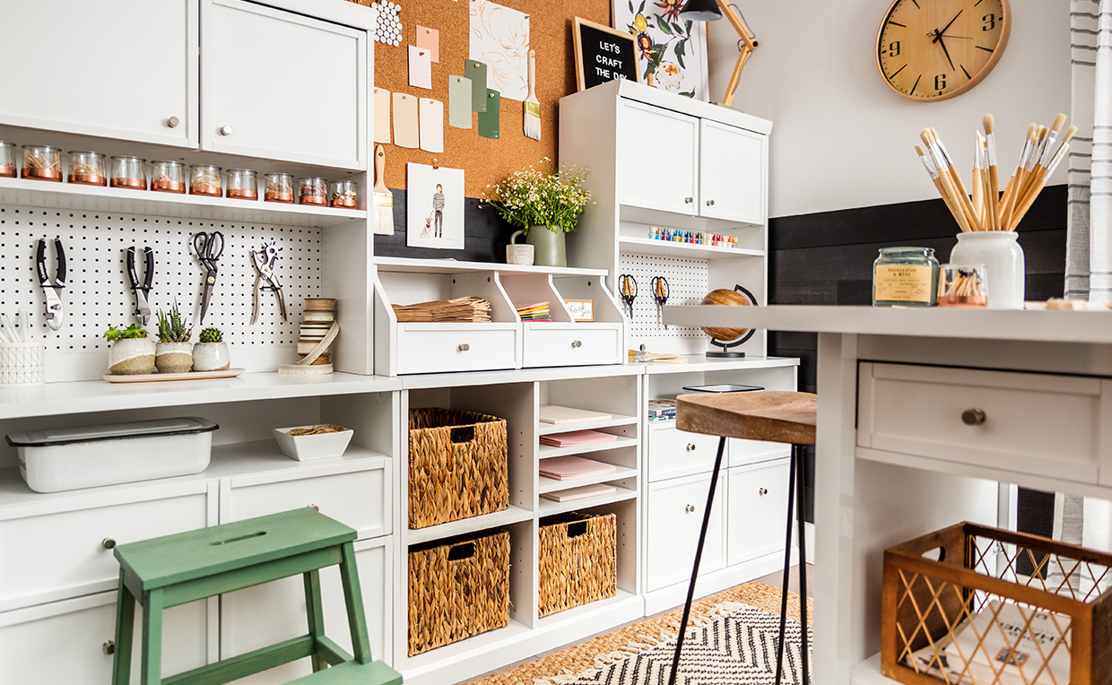 Craft room, craft organization