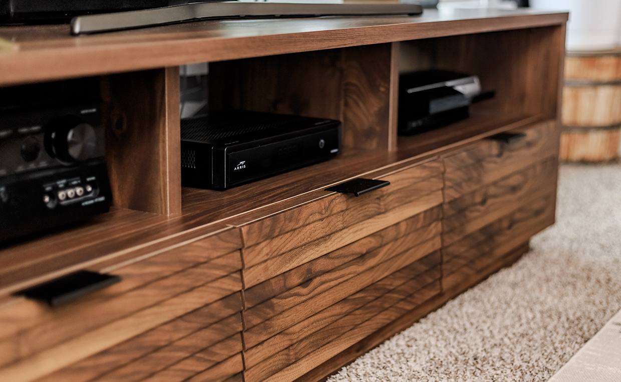 Walnut TV stand