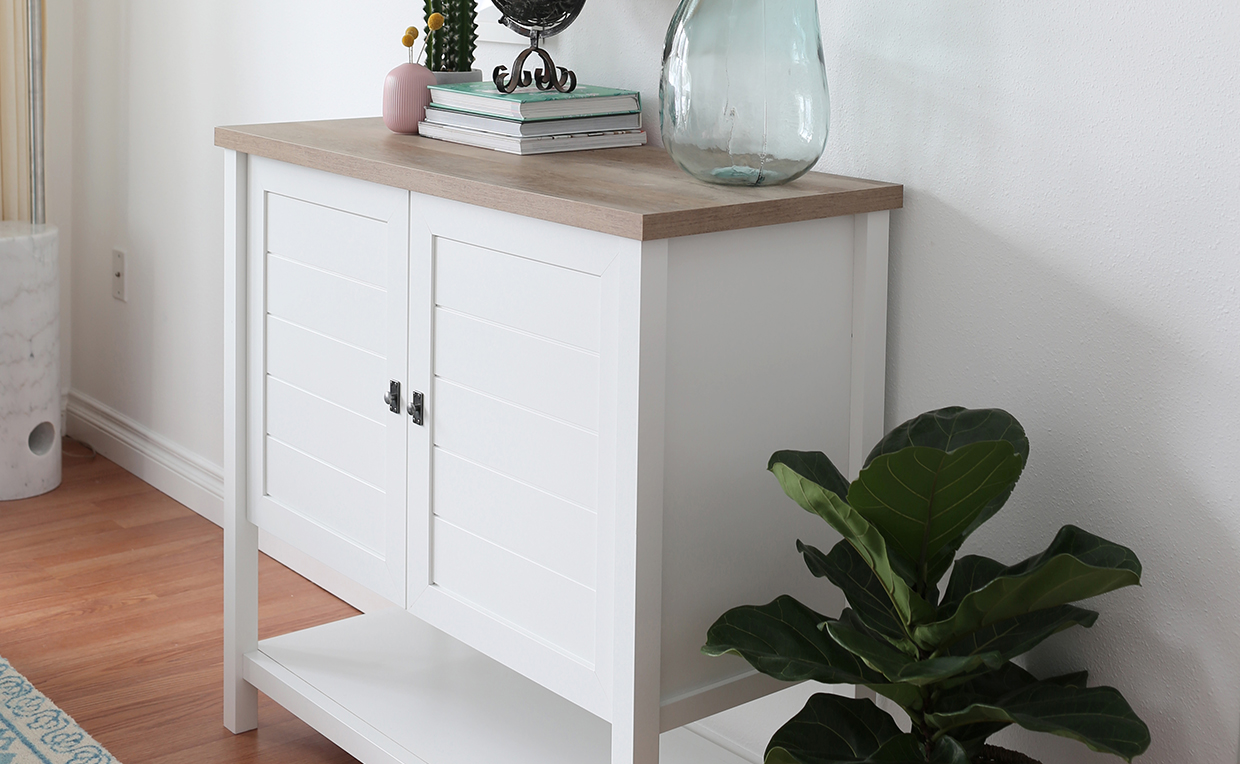 Cottage-style storage cabinet