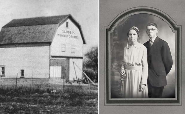 Sauder Woodworking barn, Erie and Leona Sauder