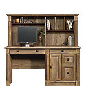 Computer Desk With Hutch in Vintage Oak 420713