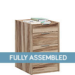 Mobile Pedestal File Cabinet in Kiln Acacia 426290