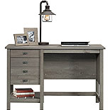 Coastal Single Pedestal Desk with Storage 427308