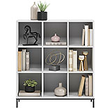 White 9-Cube Cubby Organizer Bookcase 427659