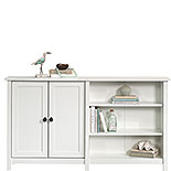 Storage Console TV Stand in Soft White 427721