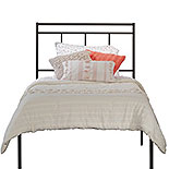 Twin Platform Bed with Headboard in Bronze 429402