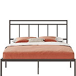 Queen Platform Bed with Headboard in Bronze 429403