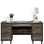 Modern Executive Desk in Jet Acacia 429504