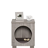 Oscar Pet Bed Side Table Combo in Light Walnut 429602