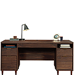 Executive Pedestal Desk in Grand Walnut 430761