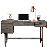 Double Pedestal Desk in Jet Acacia 430894