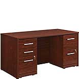 60” x 30" 3-File Double Ped Desk 431792