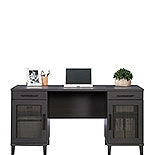 Double Pedestal Desk in Raven Oak 433266