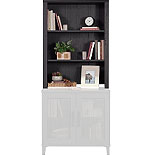 2-Shelf Library Hutch in Raven Oak 433271