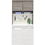 Craft/Sewing Storage Hutch in Mystic Oak 433650