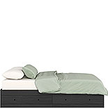 Queen Size Storage Bed in Raven Oak 433739