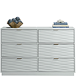 Contemporary 6-Drawer Dresser in White 436748