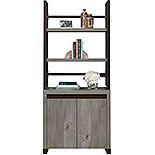 2-Door Library Cabinet with Hutch Bundle 443694