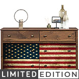 6-Drawer Bedroom Dresser with Flag Graphic 446263