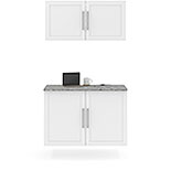 Bundled Cabinets with Faux Stone Top & Doors 454069